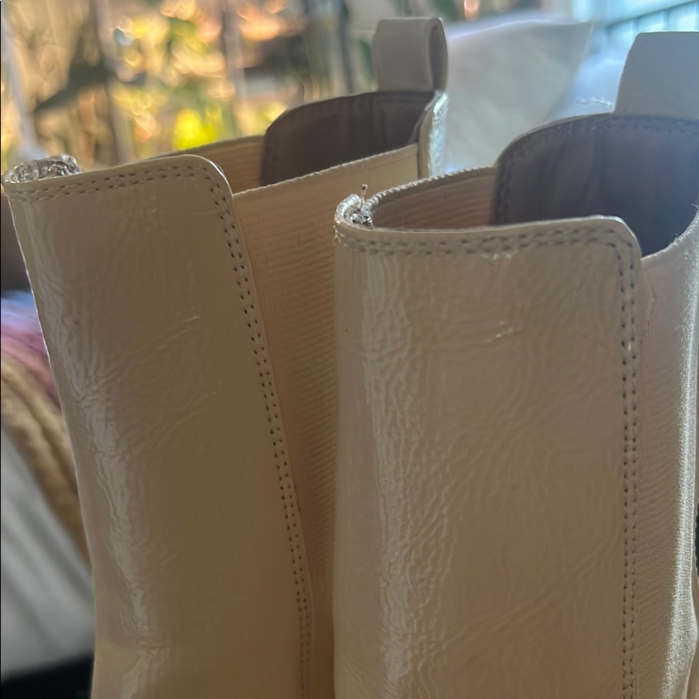 Circus by Sam Edelman Cream Heeled Boots - Picture 6 of 8